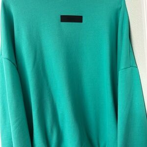 Essentials Green Crewneck Shirt Relaxed Fit
